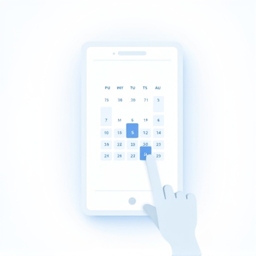 Online appointment booking on mobile phone